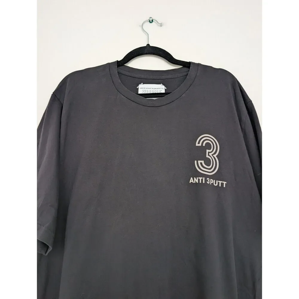 Adidas Adicross 3 Stripe Graphic Short Sleeve T-Shirt Sz 2XL Black White